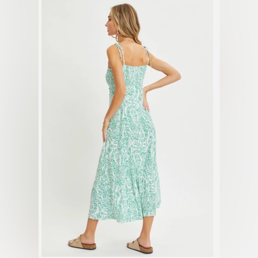 Sweet Lovely by Jen Green Paisley Paradise Dress Medium - Picture 3 of 10